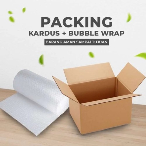 

TERMURAH TAMBAHAN PACKING BUBBLE WRAP + EXTRA PACKING KARDUS BEKAS