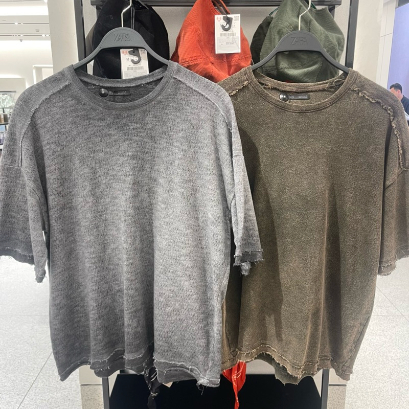 Kaus T-shirt Rajut ZARA MEN Jastip (jasa titip)