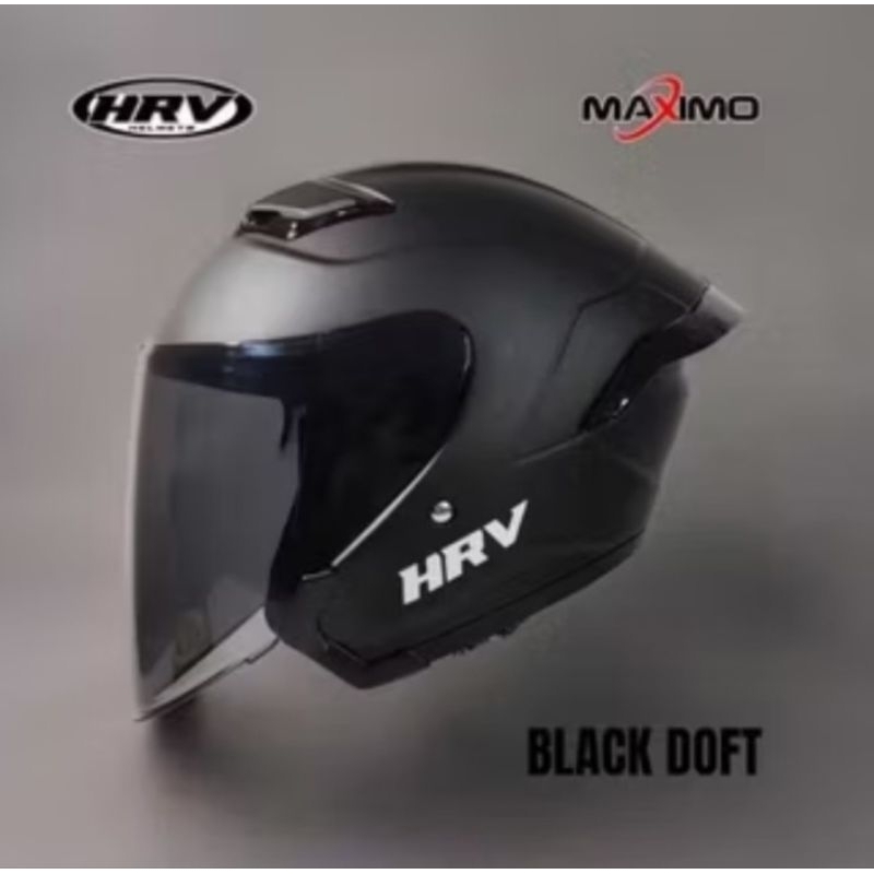 HELM HRV MAXIMO HITAM DOFF PULL WARNA ORIGINAL PRODUK
