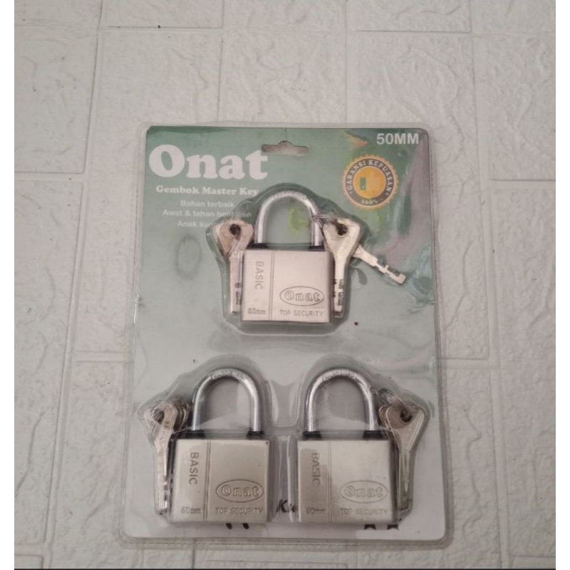 GEMBOK SET ONAT BERBAGAI UKURAN