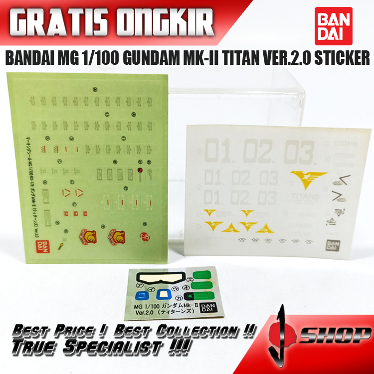 BANDAI MG 1/100 GUNDAM MK-II TITAN VER.2.0 STICKER MG1597