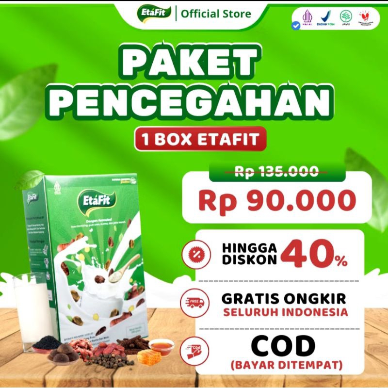 

ETAFIT - Susu Kambing Etawa Murni 100% - Susu Herbal - Susu Pembersih Paru Paru 200gr