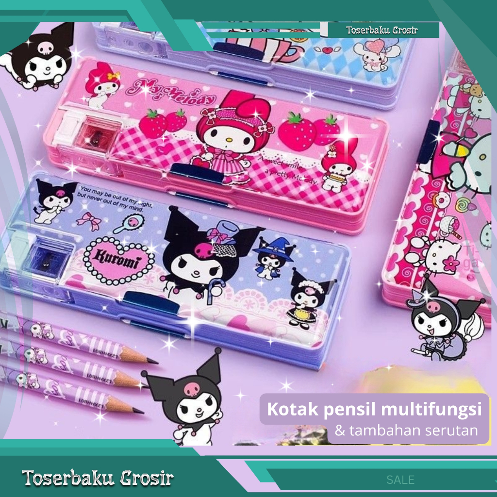 

Tempat Pensil Anak Serbaguna Motif Kartun Gratis Rautan Laki Laki Perempuan