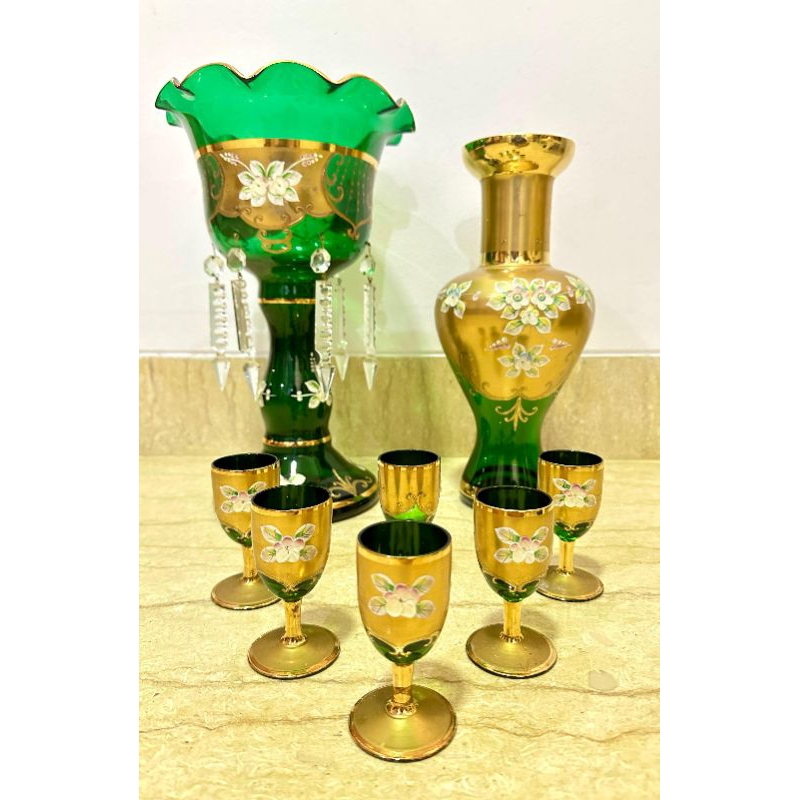 Set Kristal Bohemia Pajangan