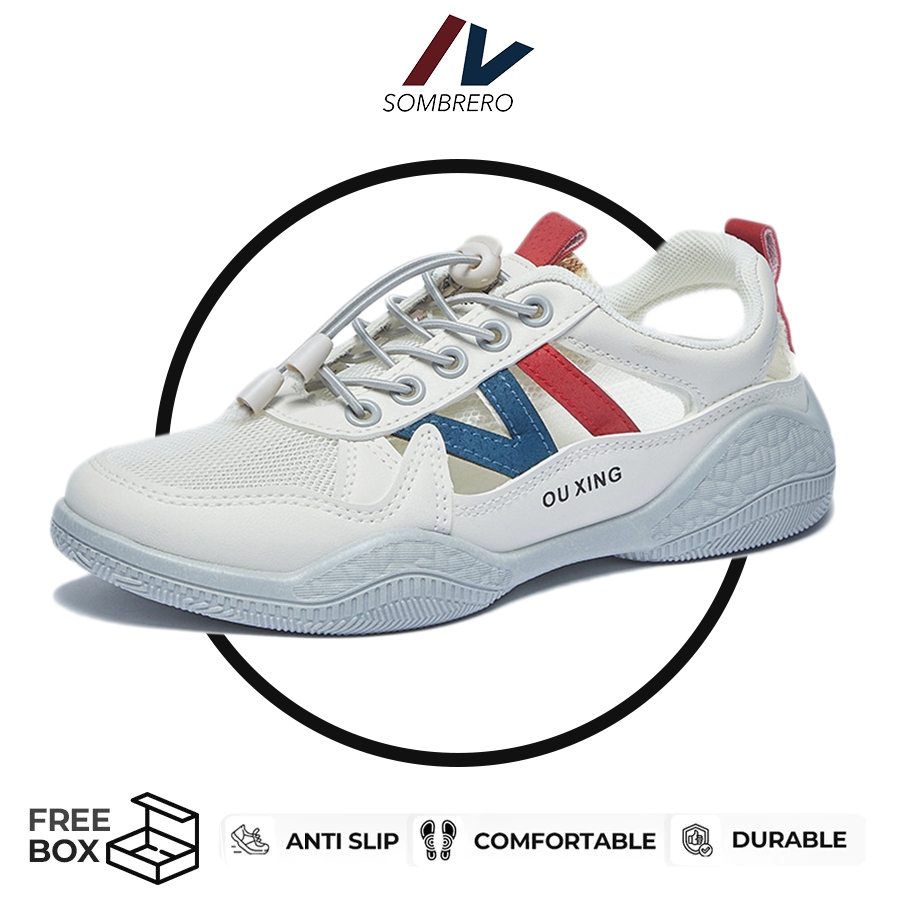 MKT , Sneakers Wanita Korea sepatu wanita kuliah sepatu trend, W419