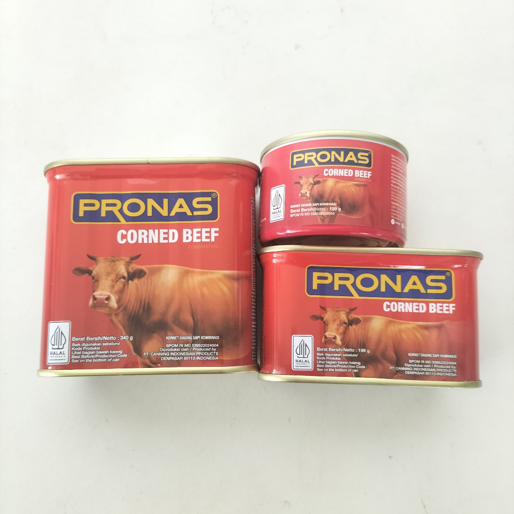 

PRONAS kornet kaleng 340gr & 198gr & 120gr