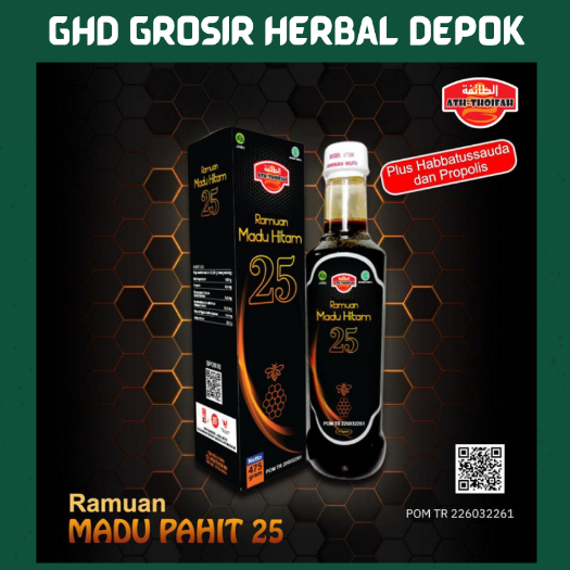 

madu pahit ramuan madu hitam 25 ath thoifah 280gr