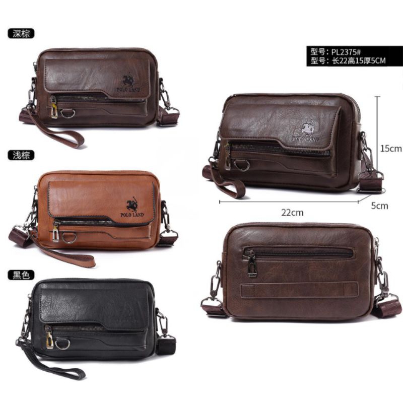 Handbag Kulit Polo Land | Tas Pria [2375]