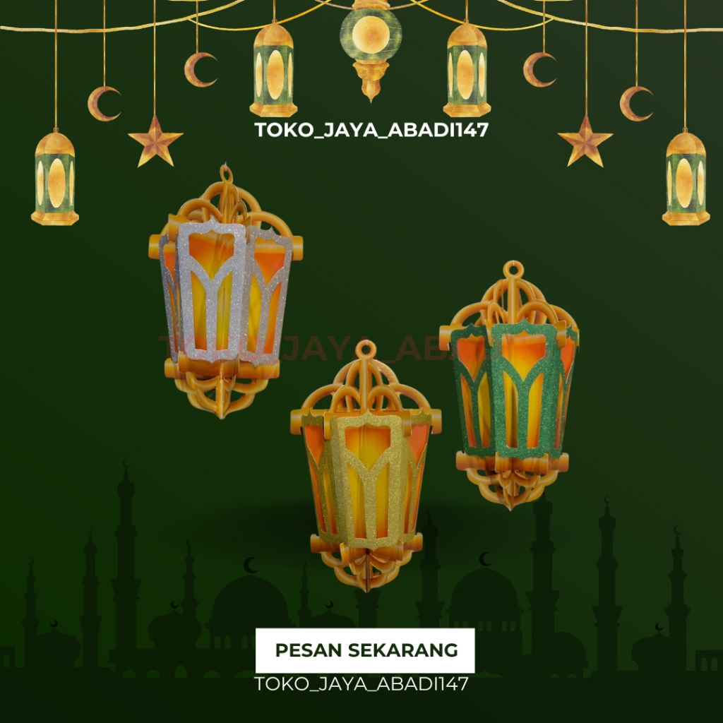 Lantera Hiasa Idul Fitri / Lantera Ramadhan / Lantera Ramadan / Lampion Idul Fitri/Lampion Ramadhan 