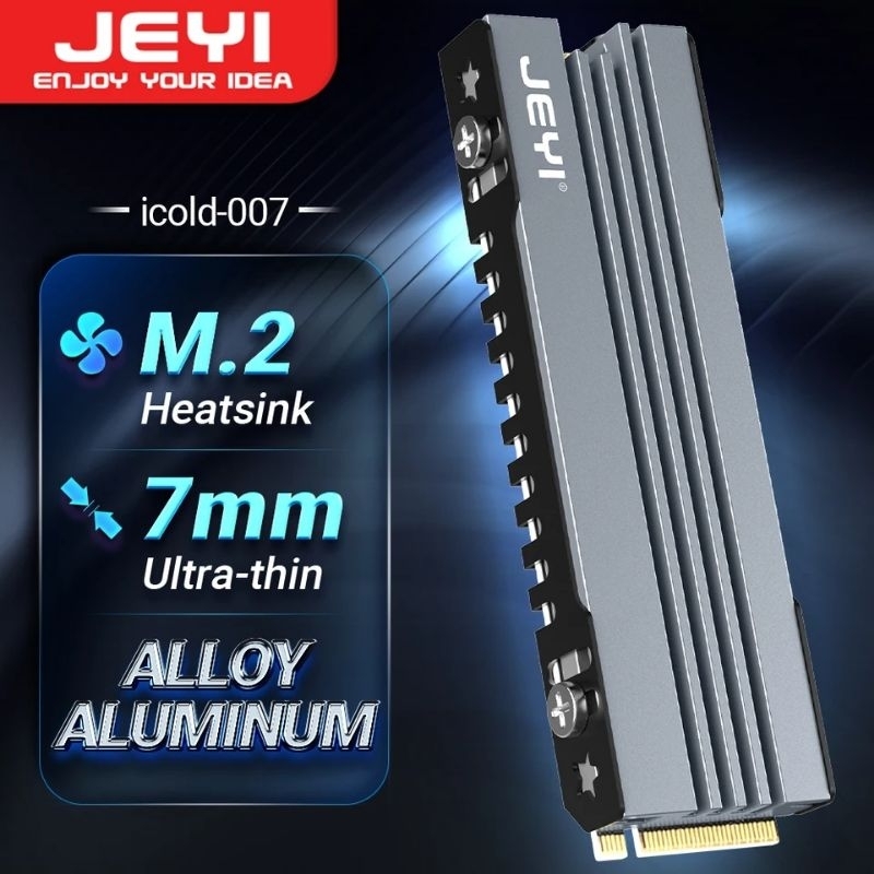 Heatsink SSD M.2 NVME Pendingin Cooling SSD M2 Alumunium  JEYI Cold-007