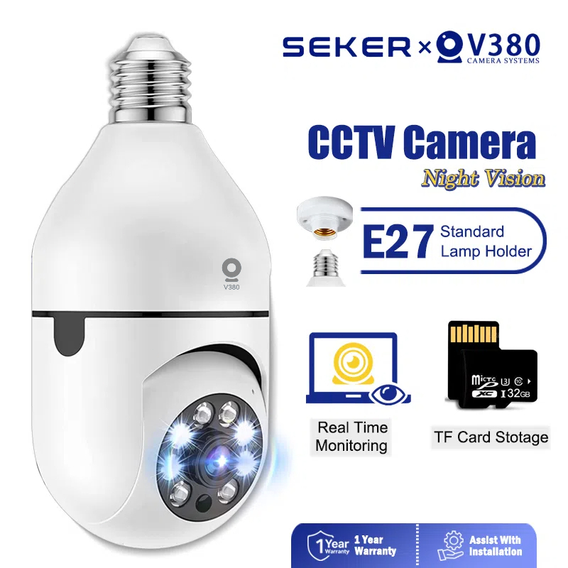 CCTV  Home Security IP Camera  V360 PRO Smart WiFi  Lampu 360 Degree PTZ View