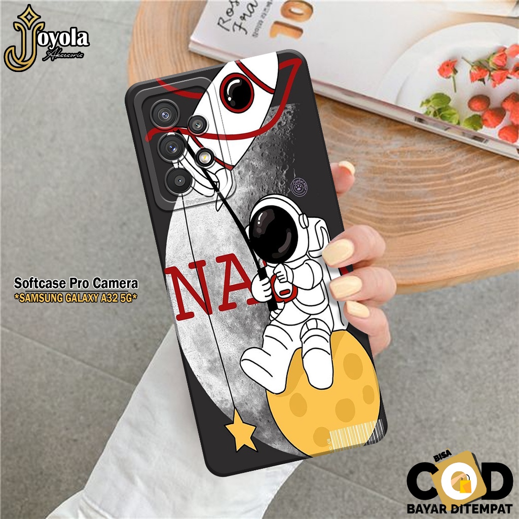 JOYOLA Case Samsung Galaxy A32 5G - Fashion Case Astronod - Softcase Samsung Galaxy A32 5G - Pro Cam