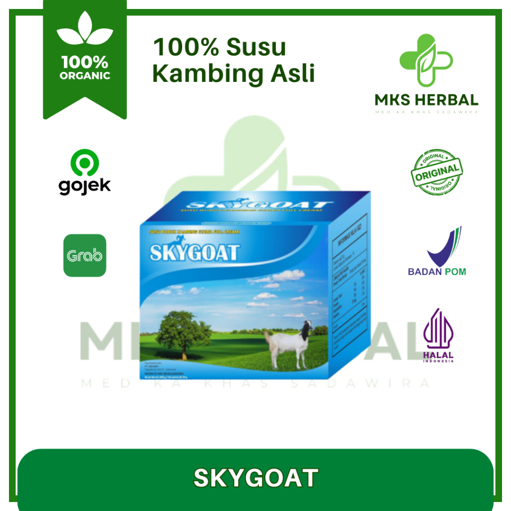 

Susu Etawa Skygoat | Skygoat Susu Kambing Bubuk Per Box 10 Sachet | SKYGOAT ORIGINAL