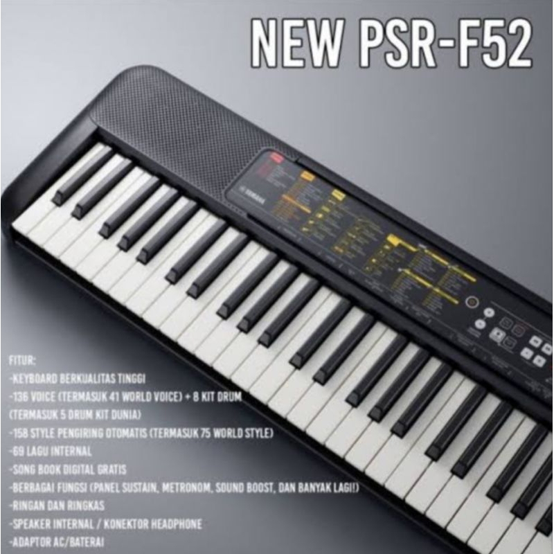 KEYBOARD YAMAHA PSR-F52 PSR F52