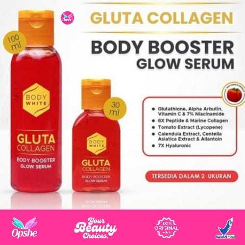 Body White Collagen Gluta Collagen Body Booster Glow Serum