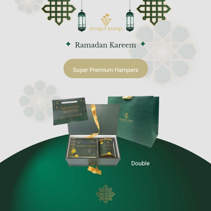 

Hampers Parcel KURMA AJWA SUPER PREMIUM DOUBLE / Ramadan Lebaran Idul Fitri - Nyaman Kurma