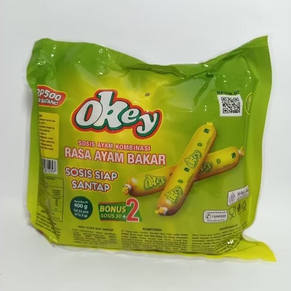 

SOSIS OKEY ECER 400GR ISI 30PCS