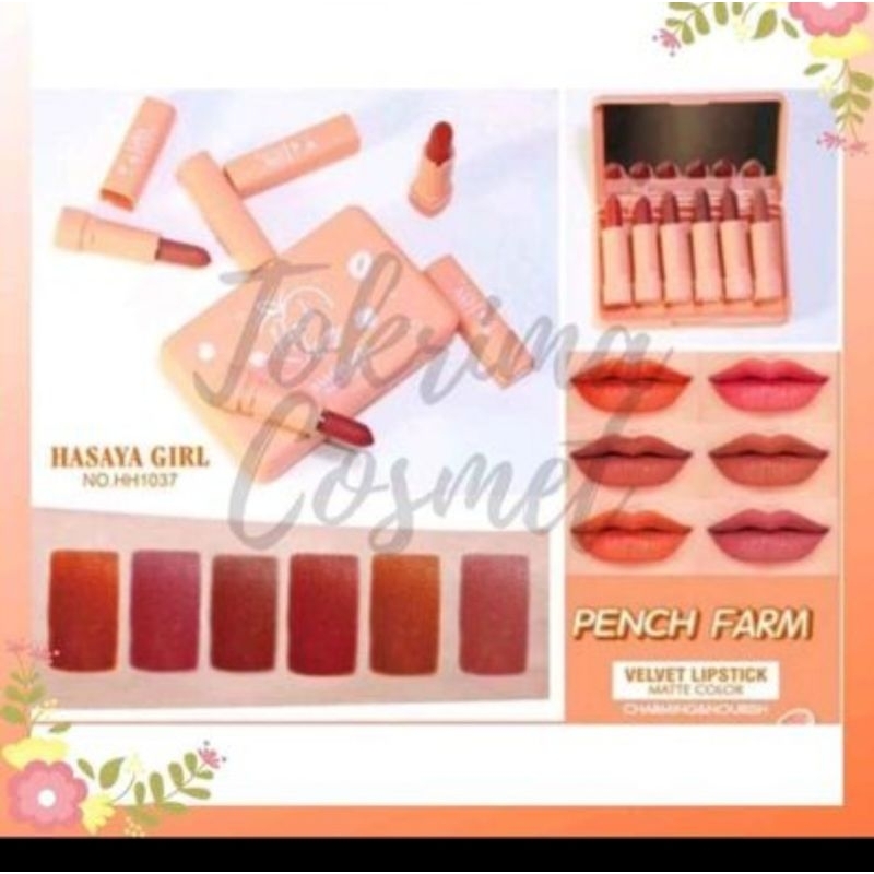 LIPSTIK HASAYA GIRL PEACH SET