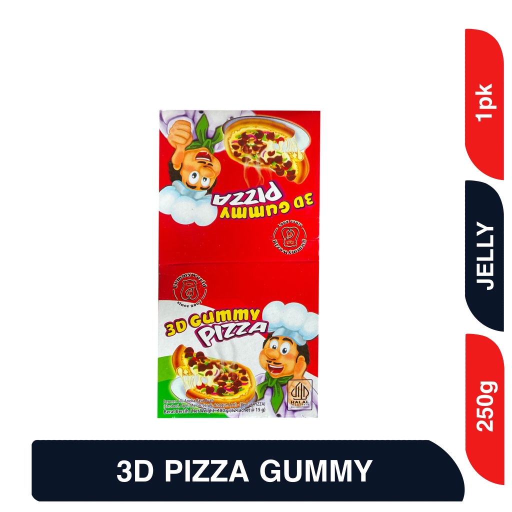 

3D PIZZA GUMMY DAN 3D BURGER GUMMY