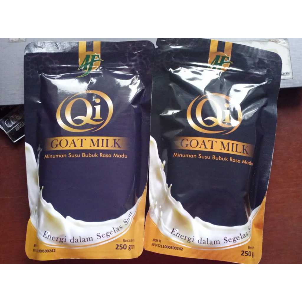 

Qi Goat Milk Kemasan Pouch Susu Kambing Ettawa untuk Meningkatkan Nafsu Makan dan Aktivitas Tinggi