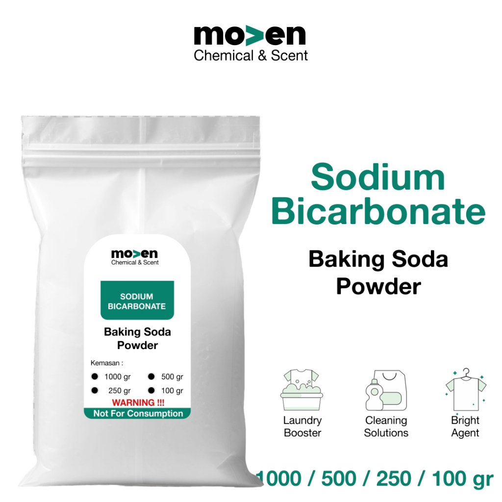 

Baking Soda (Sodium Bicarbonate) Food Grade / Soda Kue 1 Kg / 500 Gr / 250 Gr / 100 Gr
