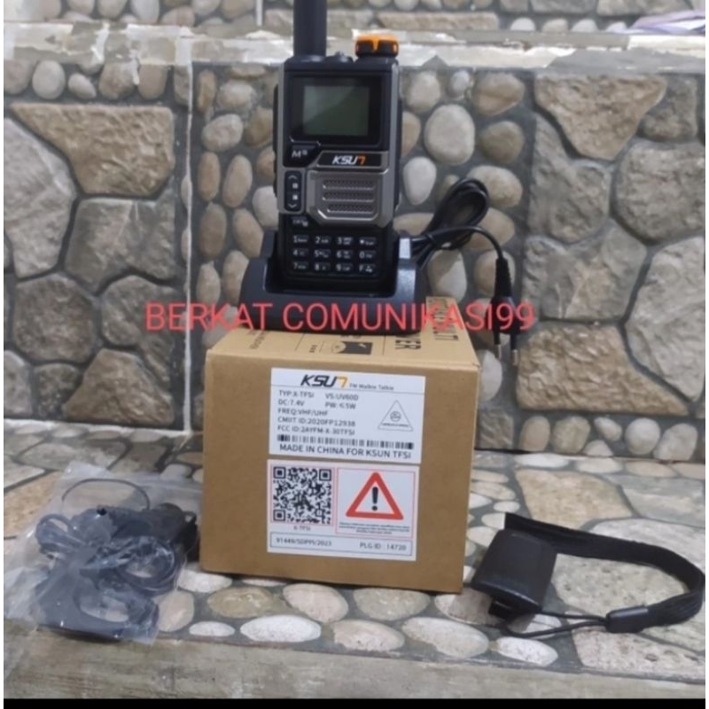 WALKIE TALKIE HT KSUN X-TFSI TRI-BAND POWER 5W ORIGINAL KSUN