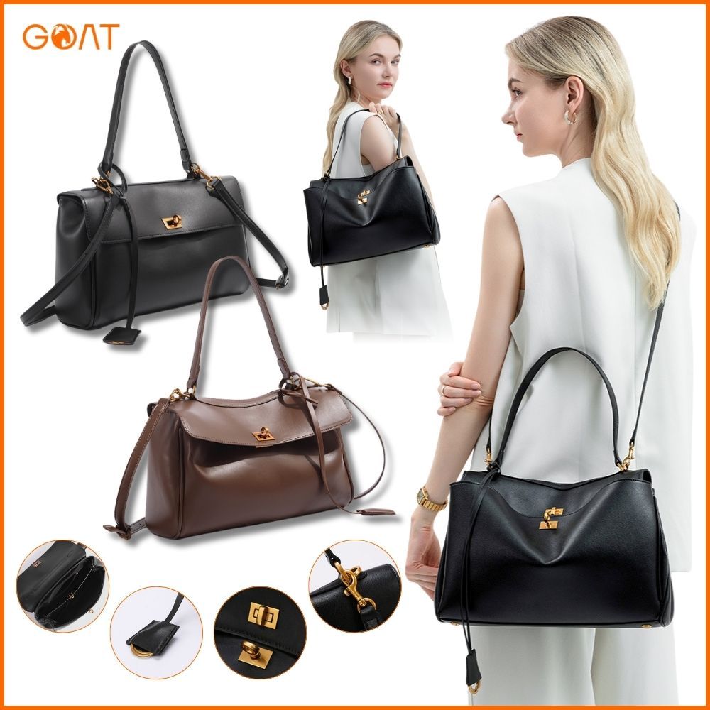 [Ready✅COD]Bal**ci*ga Rodeo Medium Size Crosbody Bag Genuine Leather Tas Selempang Wanita