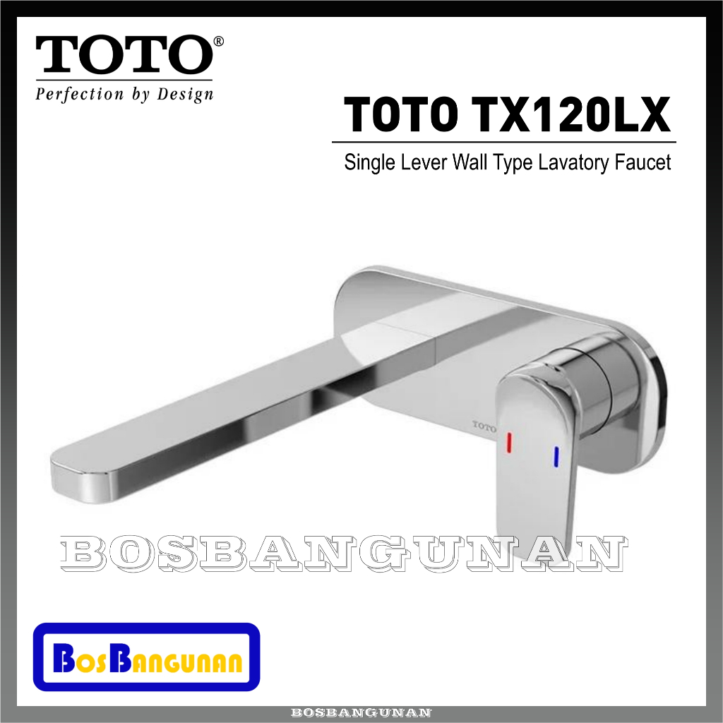 Kran Wastafel TOTO TX120LX (PANAS-DINGIN) / Keran Wastafel Tembok TOTO TX 120 LX / TOTO TX120LX Sing