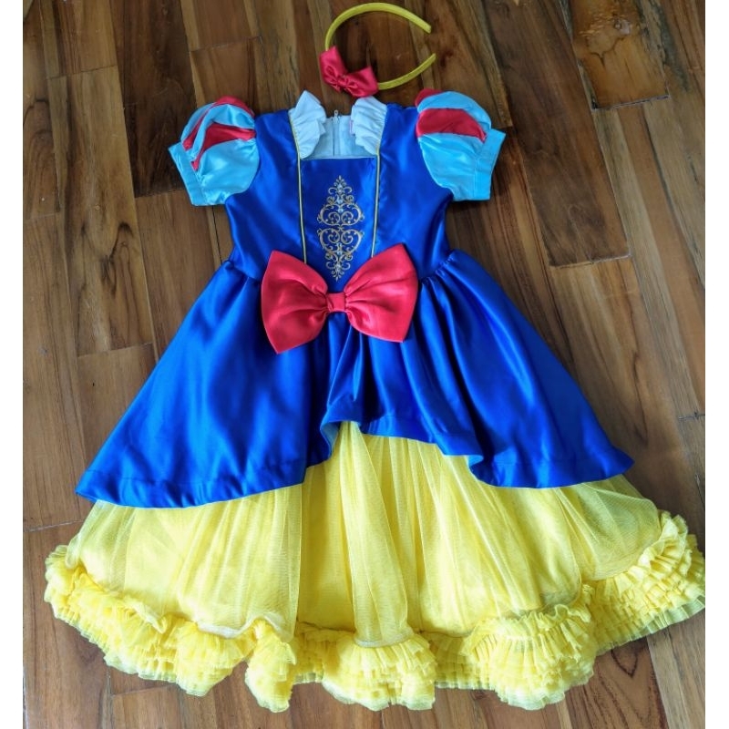 pl kostum snowwhite anak dress princess anak