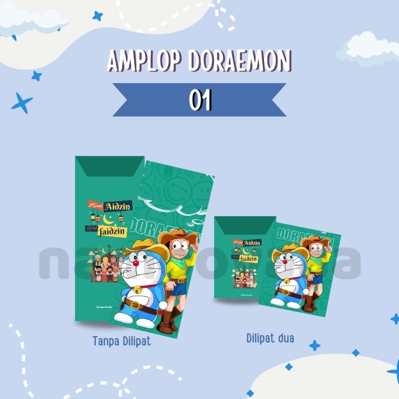 

Amplop lebaran unik dan lucu | Doraemon Version