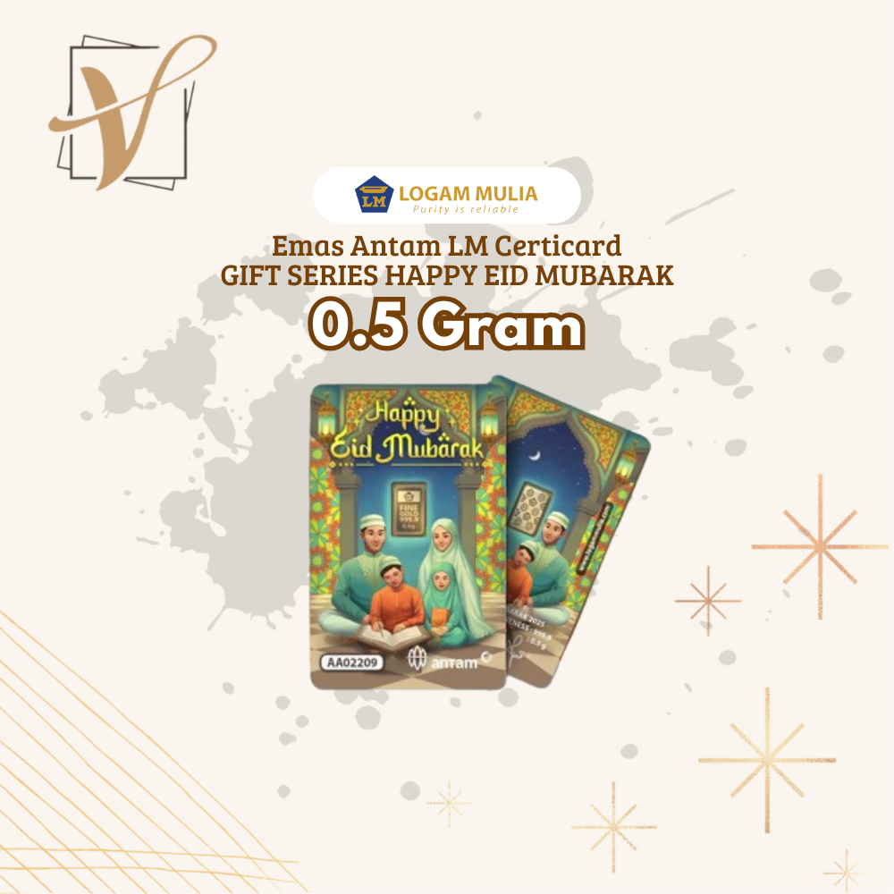 VIRLOU Gold Antam Idul Fitri 0.5Gr & 1Gr