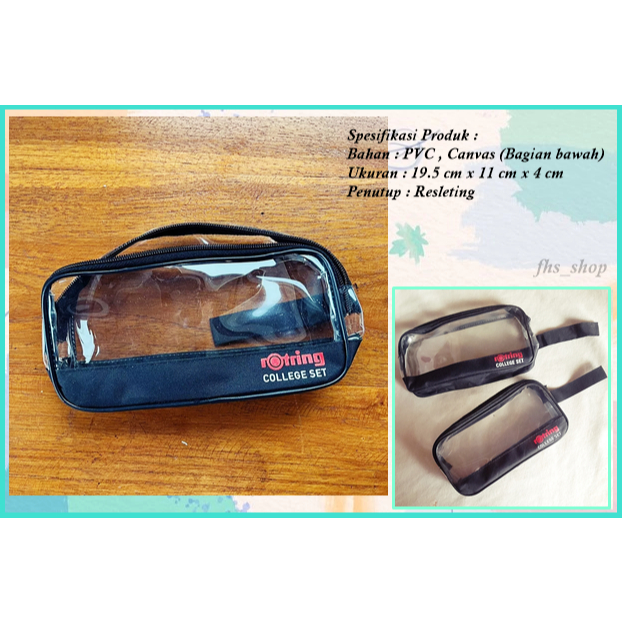 

Tempat Pensil Transparant Minimalist Tempat Pensil Aesthetic Tepak Pensil Transparan Black Color