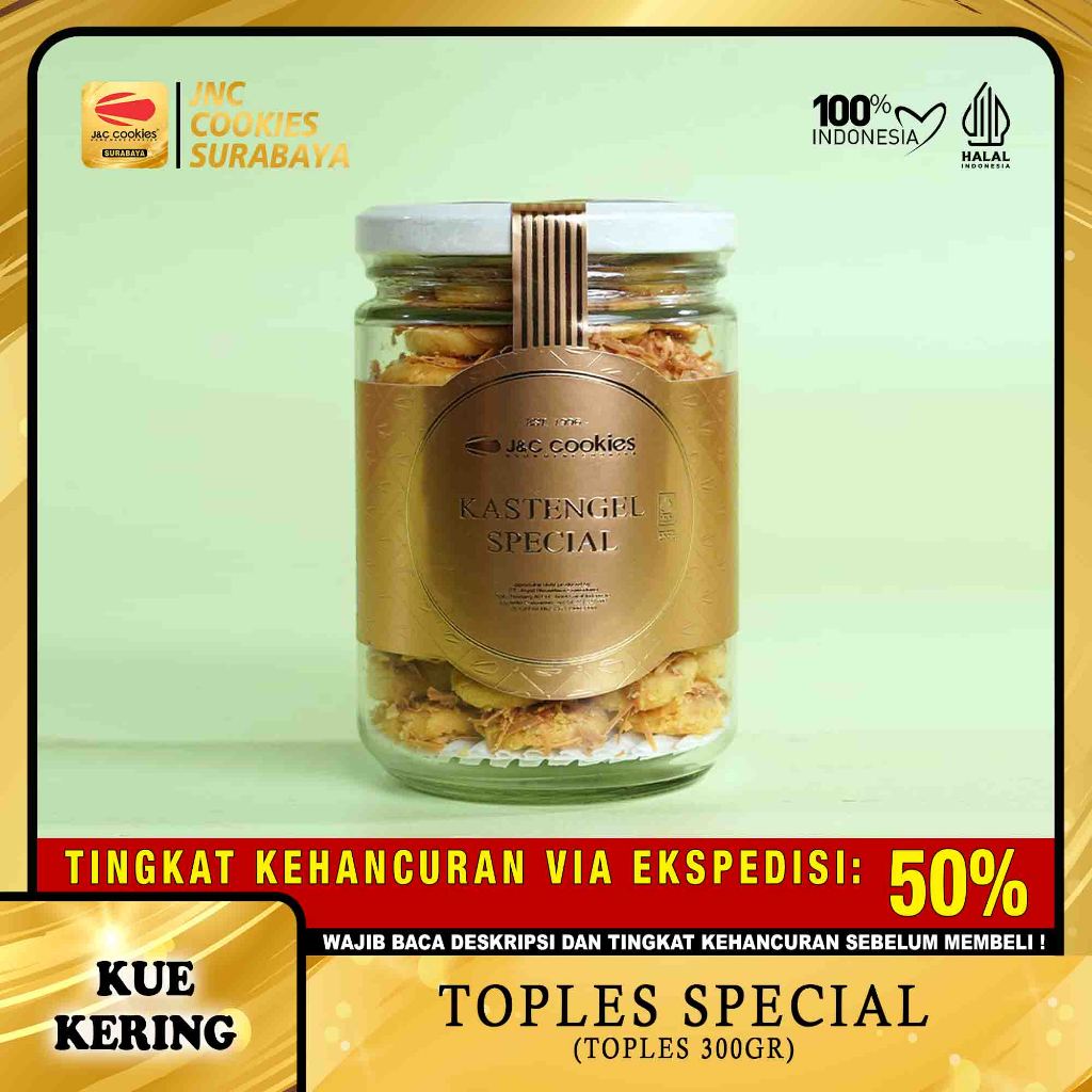 

Kue Kering Kastengel Special / Kastengels Special (Toples Special) - Kue Kering JNC Cookies Surabaya - J&C Cookies - Kue Lebaran Kue Kering Lebaran Kue Kering Idul Fitri Kue Kering Idul Adha Kue Natal Kue Kering Natal Cookies Premium Kue Kering Premium