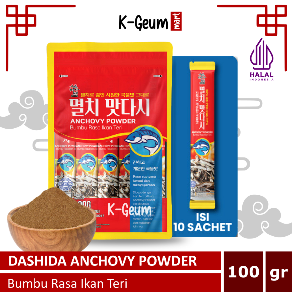 

Dashida Anchovy Powder Bumbu Rasa Ikan Teri 100 Gram