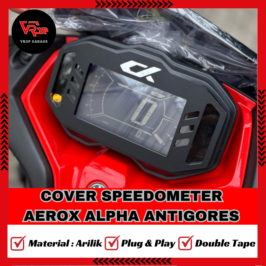 VRGP Cover Speedometer Aerox Alpha/Aerox Turbo Ultimate Anti Gores/ Pelindung Speedometer Aerox