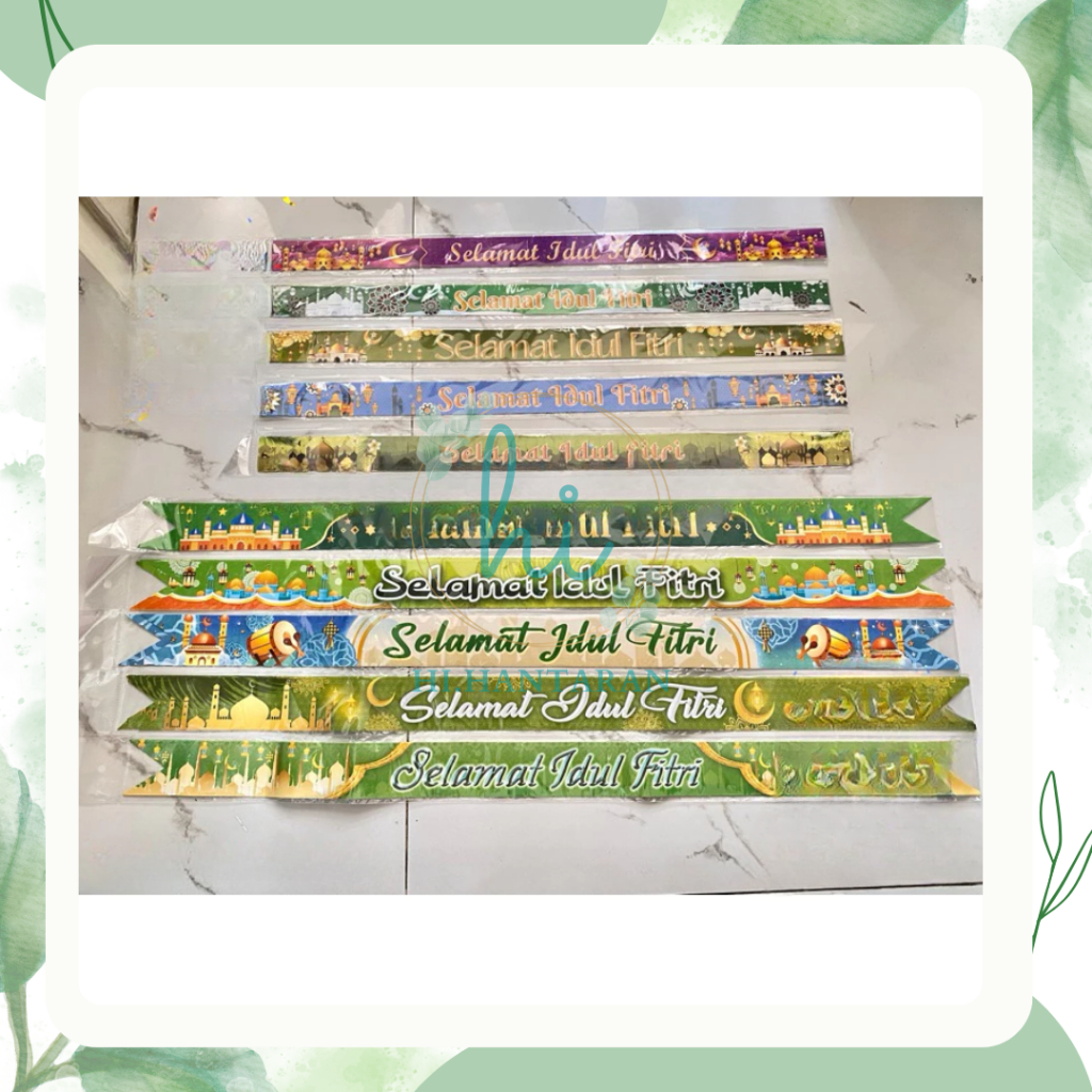 

[TERMURAH] PITA PARCEL LEBARAN ISI 10 PITA HIASAN IDUL FITRI (MOTIF RANDOM)