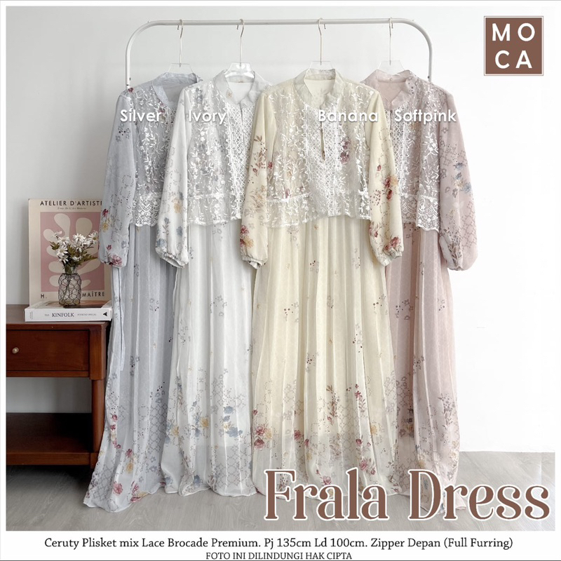 Baju Muslimah Wanita Frala Dress Syari Premium untuk Kondangan dan Lebaran Gamis Remaja Dewasa Pesta