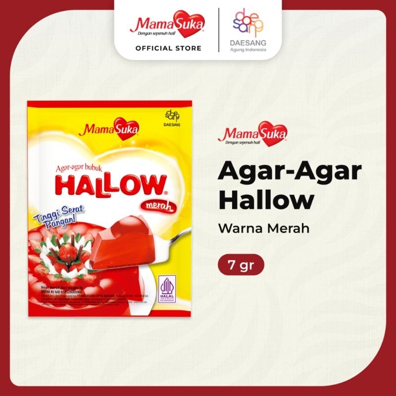 

MamaSuka Agar agar Hallow 7gr / Agar bubuk Merah