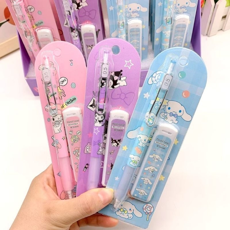 

PENSIL MEKANIK 0.5 MOTIF S*NRIO / MECHANICAL PENCIL CUTE FREE REFILL