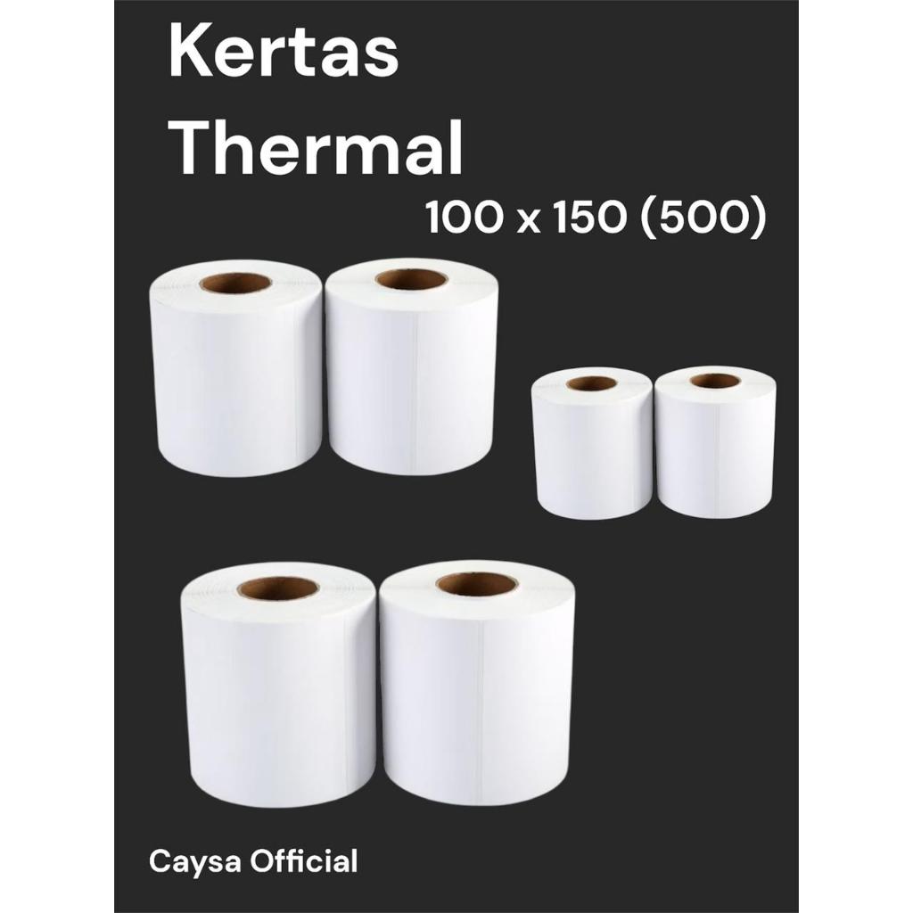 

[MURAH]STICKER KERTAS LABEL THERMAL 100x150 isi 500 sticker BARCODE ukuran A6 100 x 150