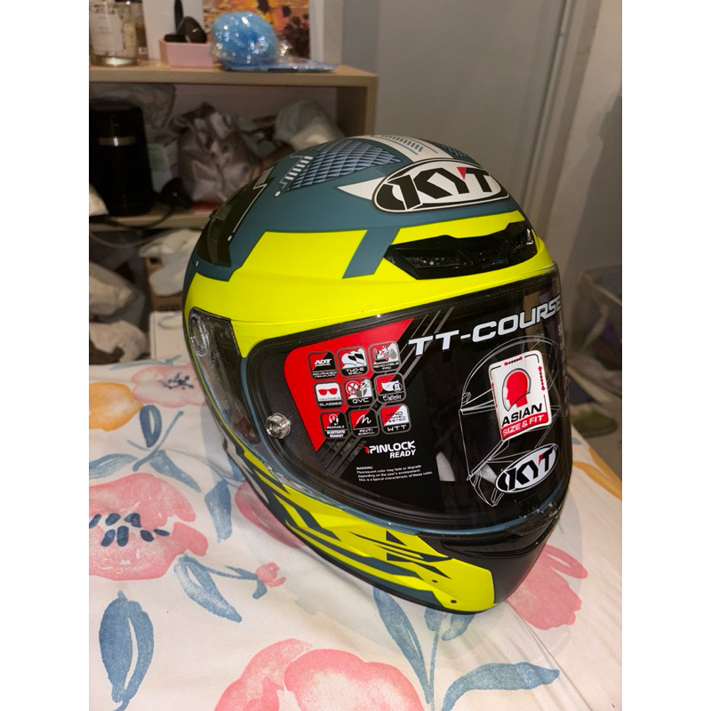 KYT TTC Yellow Doff Mate - L