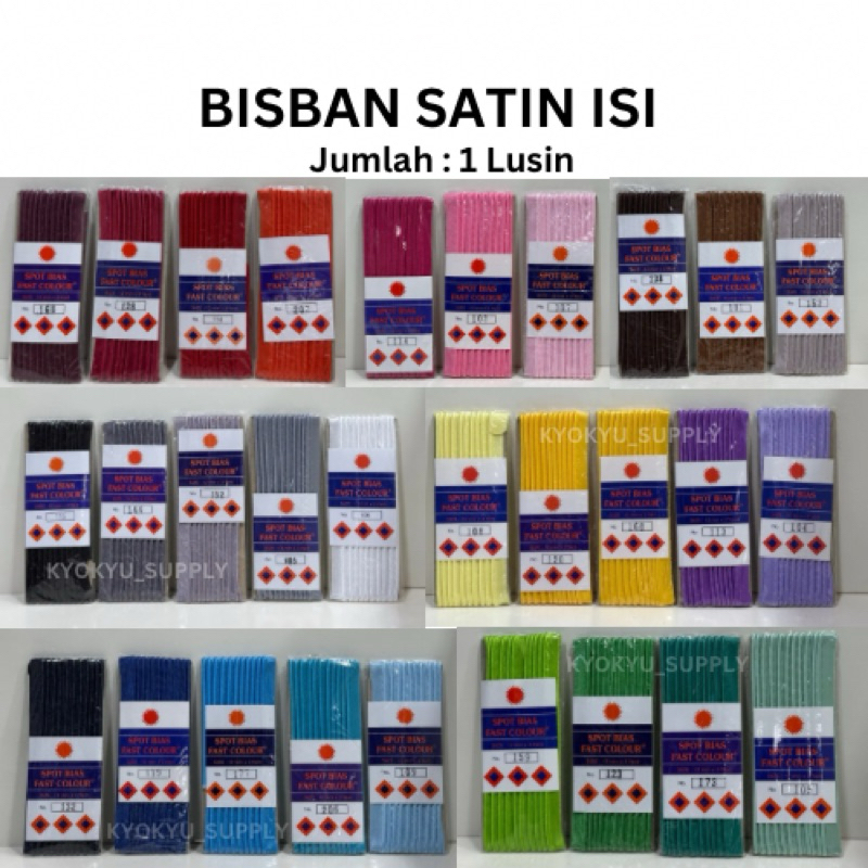 [LUSINAN] Bisban Satin Isi 1lusin Spot Bias