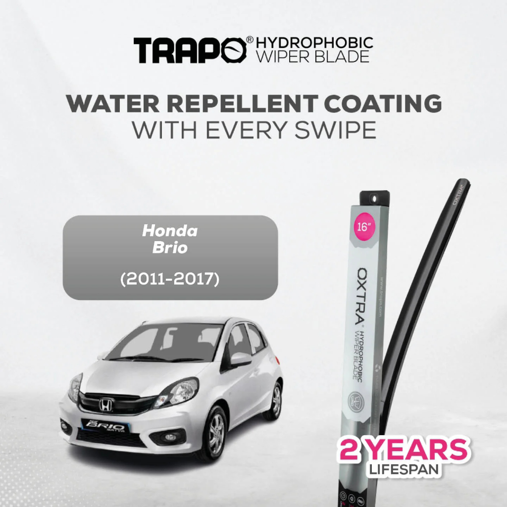 Wiper Trapo Hydrophobic Wiper Blade Honda Brio (2011-2017) Wiper Mobil Brio