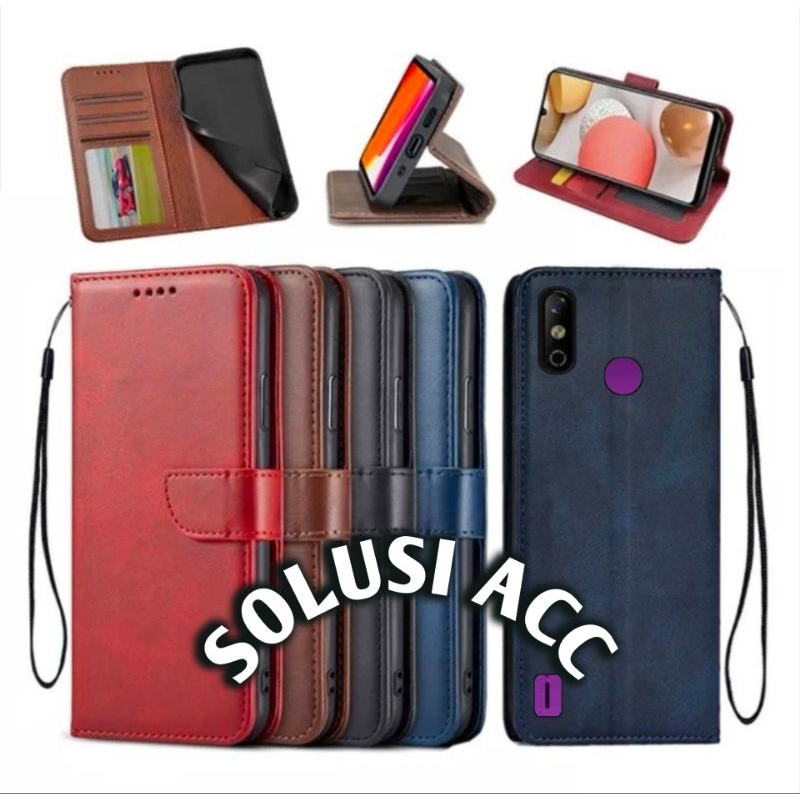 CASE INFINIX SMART 4 X653 X663 FLIP COVER WALLET SARUNG HP CASING DOMPET LEATHER CASE | CASE DOMPET 