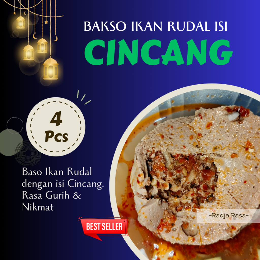 

Bakso Ikan Rudal Isi Cincang/ Cincang Mercon 4 Butir