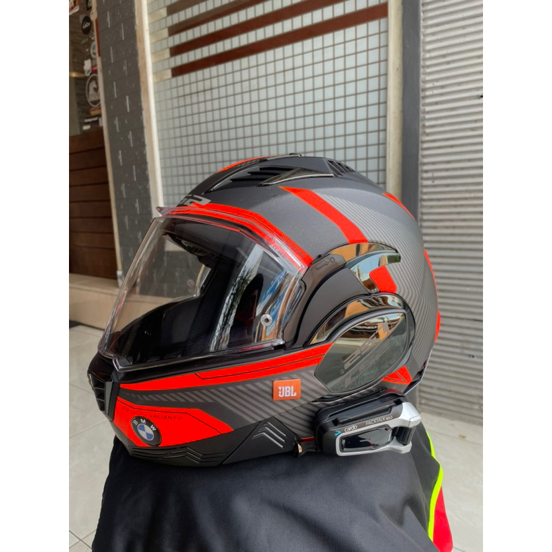 helm LS 2 modular ff900 valiant II & intercom cardo packtalk bold