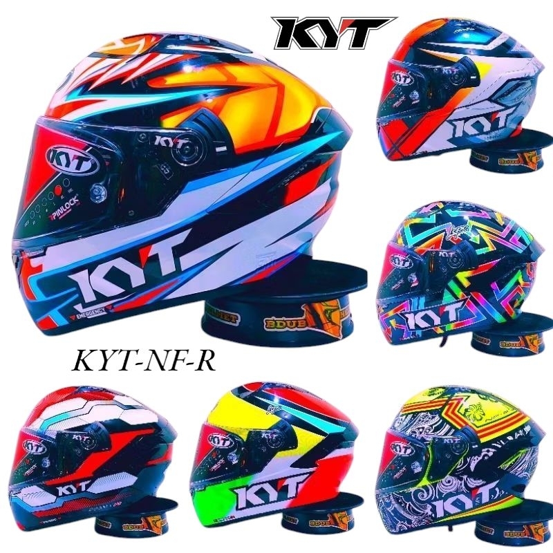 Helm full face Kyt Nfr motif simon corsi 100% original KYT sni-dot