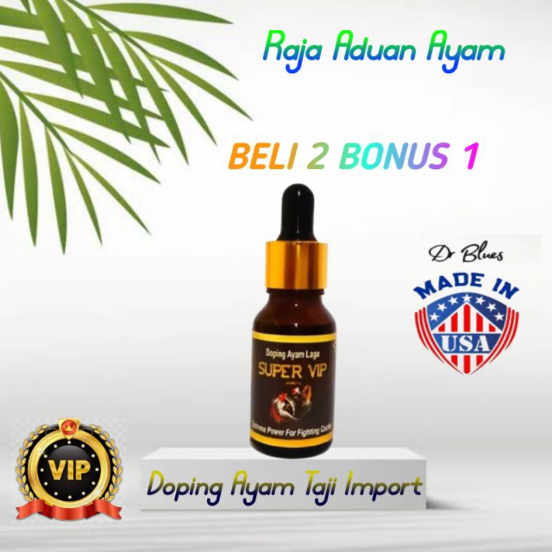 SUPER VIP Doping ayam aduan tetes pipet 30ml ayam laga extreme power for fighting cocks