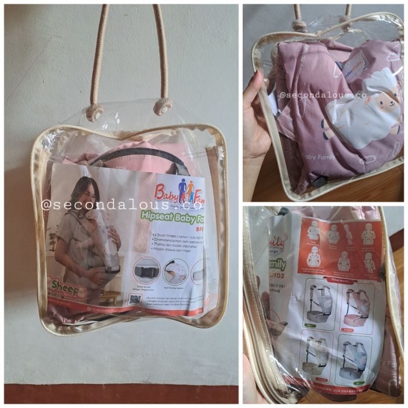 Gendongan hipseat baby family