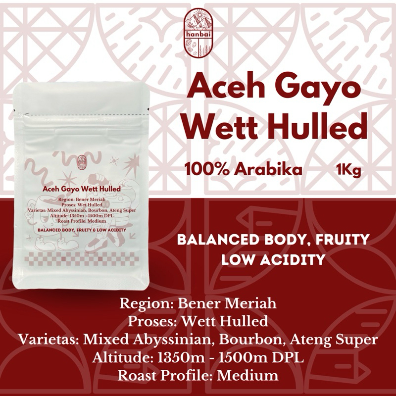 

BIJI KOPI ARABIKA ACEH GAYO WETT HULLED (1Kg)